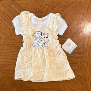 Disney Baby Dalmatian Dress with White onesie